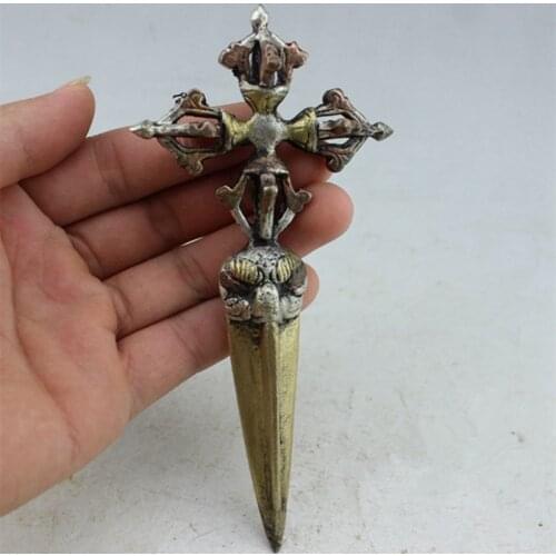 MOEHOMES+CHina old religious objects-Buddha magic weapon Vajra Dorje Kingkong Buddhist ritual apparatus,Decorative metal crafts