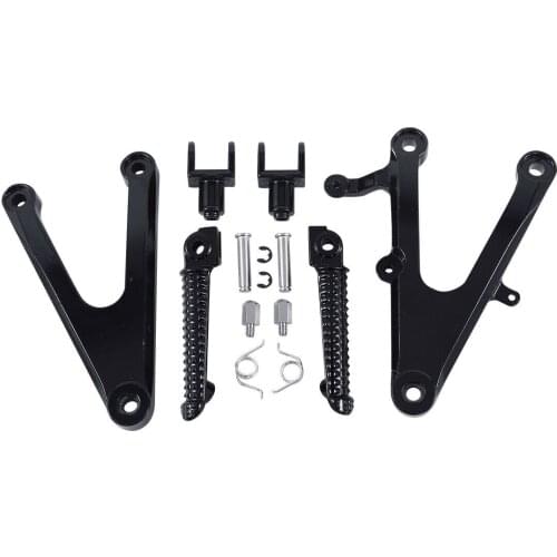 Motorcycle Aluminum Front Foot Pegs Footrest Brackets For Yamaha YZFR1 YZF-R1 2002-2003