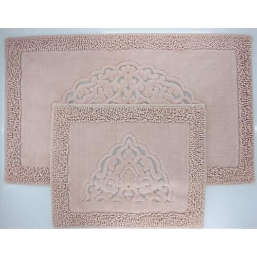 Noble Trade Ottoman Cotton 2'li Bathroom Mat Set 60 X100 + 50 X60 cm