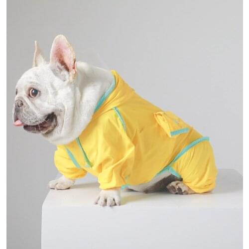 New Pet Dogs Clothes Raincoat for Puppy Small-Big Dogs Clothing French Bulldog Akita Clothes Pugs Dogs Hoodies Dog Windbreaker