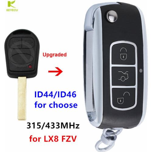 KEYECU Upgraded Remote Car Key Fob 315/433MHz ID44 for Land Rover Range Rover 2002-2006 /Sport 2006 Free Programming