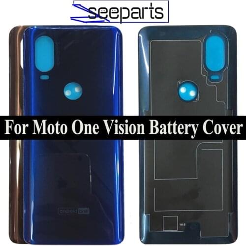 Original Battery Door Back Cover Housing Case For Motorola One Vision Battery Cover For Moto One Vision Battery Cover