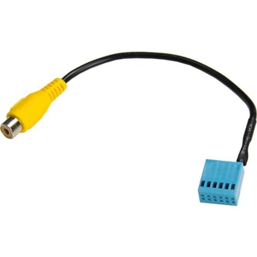 For VW Caddy Golf POLO Jetta Passat, Video Input Harness Adapter MIB RCD330 RCD330G Radio Rear View Camera RVC Cable Adapter