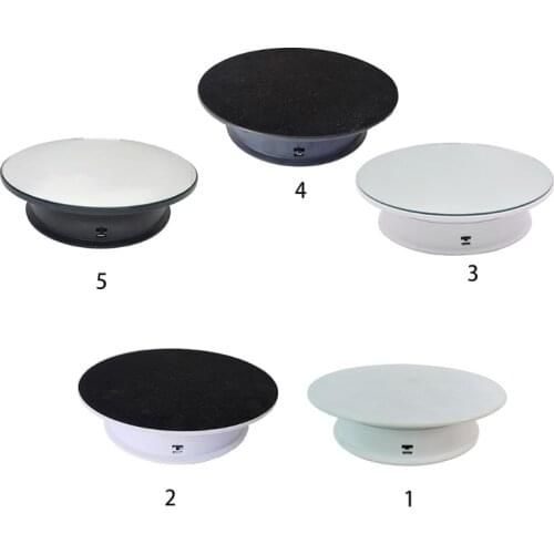 2 Speeds Electric Turntable Display Stand Noiseless Rotating Table Watch Jewelry Holder for Photography Props