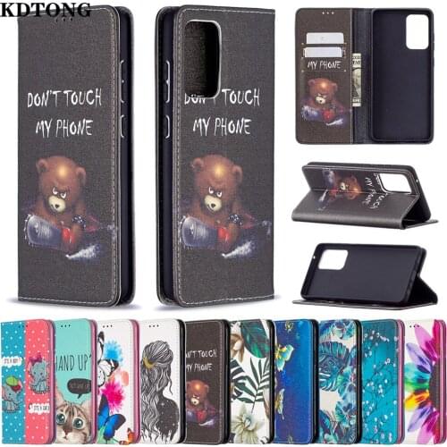 Shockproof Wallet Case for Samsung Galaxy A72 A52 A71 A51 A41 A21S A31 A21 A12 A81 A91 Cover Painted Flip Leather Protect Capa