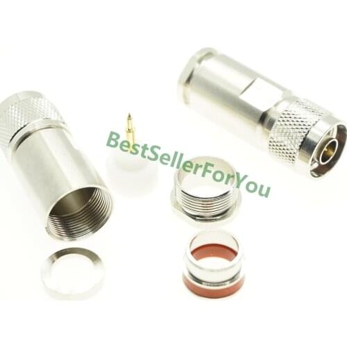 1Pcs N Male Clamp Plug Connector For 10D-FB LMR500 LMR-500 Coaxial Cable