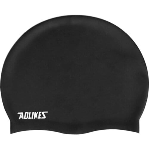 Silicone Waterproof Swimming Caps Protect Ears Sports Swim Pool Hat Swimming Cap Men & Women Adults one size