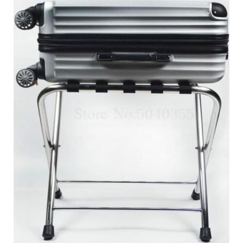 Hotel luggage rack stainless steel rack hotel room folding luggage clothing tray rack home office