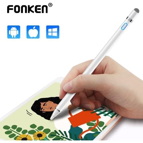 Fonken Universal 2In1 Stylus Pen for Lenovo Yoga Surface Stylus Pen Active Tablet Touch Pen For Xiaomi Samsung Galaxy Screen Pen