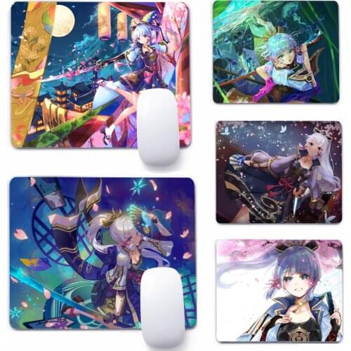 Ayaka Genshin Impact Mouse Pad Deskpad Gaming Writing Desk Mat Keyboard Mats For Office Home Computer Mousepad
