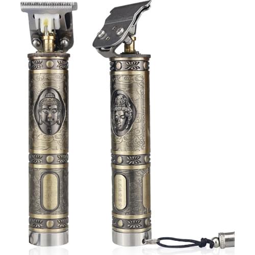 Vintage Barber Shop D8 Mini Hair Trimmer Salon Electric Rechargeable Cordless Clippers 1400mA Mens Beard Trimmer