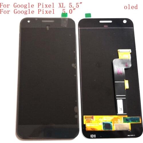 Amoled For Google Pixel 5.0" lcd screen digitizer touch glass full set pixel XL 5.5"