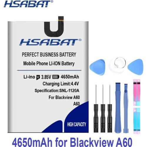 100% Original HSABAT 4650mAh Battery For Blackview A60