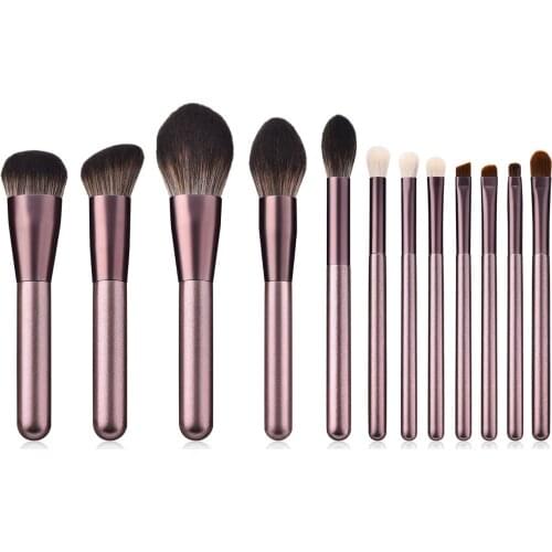 12PCS Girls Heart Super Soft Make Up Brush Set Professional High-grade Foundation Brush Set
