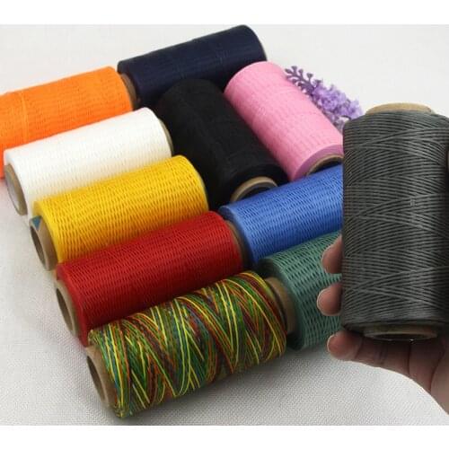 260 meter hand sewn wax thread hand woven sewing flat wax thread DIY leather special hand sewn purse polyester thread 0.8m150d