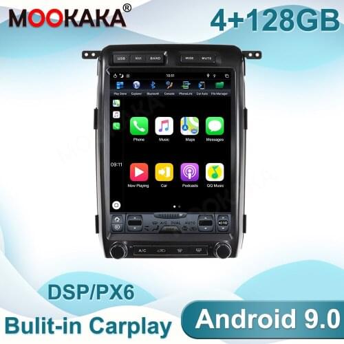 4+128GB For Ford F150 2009-2012 Android 9.0 Multimedia Radio Car GPS Navigation DVD Player Auto Stereo Head Unit Carplay DSP