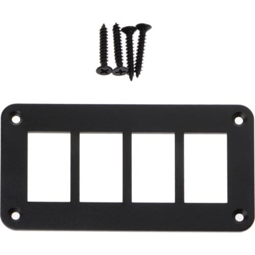 4 Holes Aluminum Rocker Switch Panel 2/3/4/6 Way Housing Holder For Car Boat Auto Parts