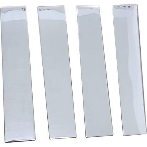 4Piecces Exterior Door Window Pillar Posts Protector Cover Trim Car Accessories