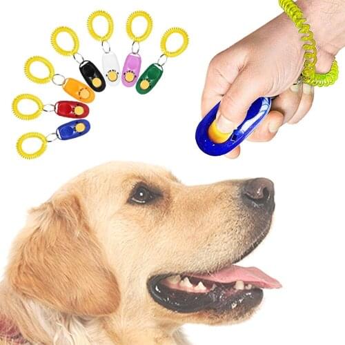 5Pcs Dog Clicker Toys Pet Training Clickers With Wrist Bands Convenient And Effective Training Tool For Puppy Or Cat Trainer