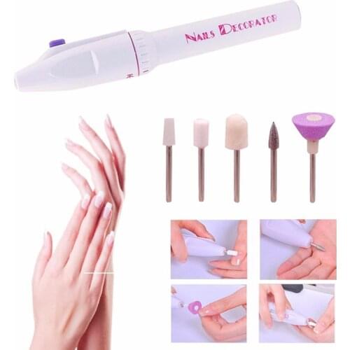 5 In 1 Nail Trimming Set Electric Salon Multifunctional Shaper Manicure Pedicure Polish Tool Kit Nail Art Equipment