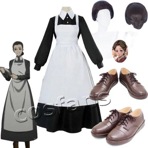 Yakusoku no Neverland Cosplay Costume The Promised Neverland Isabella Halloween Cosplay Women Maid Dress Anime Maid Lolita Dress
