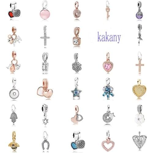 High Quality Suitable For Original Charm Bracelet Rose Gold Authentic S925 Sterling Silver Beads Children Diy Fashion Jewelry