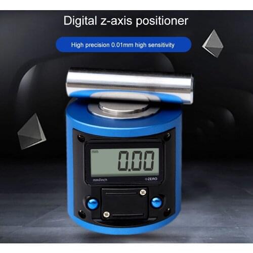 Digital Magnetic Z-axis Tool Dial Zero Pre Setter Gage Offset CNC Metric Inch 0.01 mm/0.0005" Accuracy Scissors Clamp Metalwork