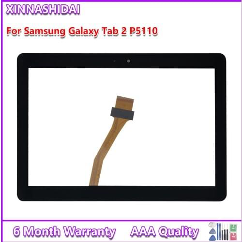 For Samsung Galaxy Tab 2 10.1 P5100 P5110 Touch Screen Digitizer Panel Glass Lens N8000 LCD Front Sensor Replacement