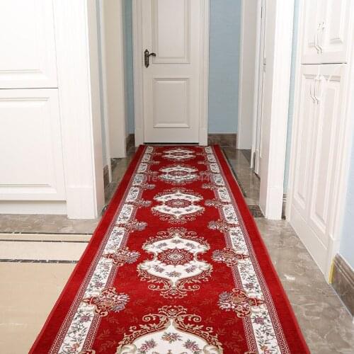 European-style Jacquard Carpet Home Entrance Mats Hotel Corridor Carpet Hotel Aisle Entrance Mats Custom Made