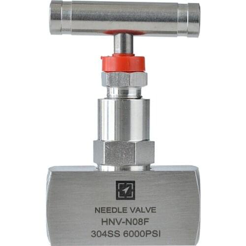 1/4" 3/8" 1/2" Stainless Steel Internal Thread Needle Globe Valve HNV-N High Temperature High Pressure Needle Valve