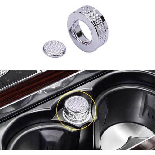 JEAZEA ABS Chrome Car Cigarette Lighter Cover Trim For Land Rover Range Rover Sport Vogue SV 2009-2017 Car-styling