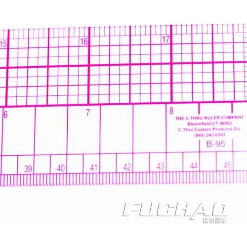 Garment-making Platemaking Foot 45CM Grading Scale multi-functional Clothing Apparel Ruler Ruler Drawing Tools B-95
