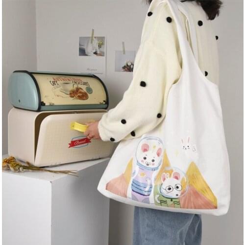 Mouse animated handbag 2020 new canvas bag shoulder diagonal large capacity bag