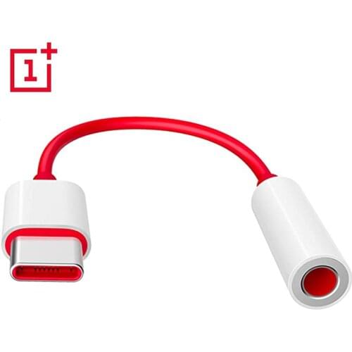 Original Oneplus Earphone Jack Adapter Type-C To 3.5mm Headphone Converter Cable For One plus 1+6T 7 7Pro 7T