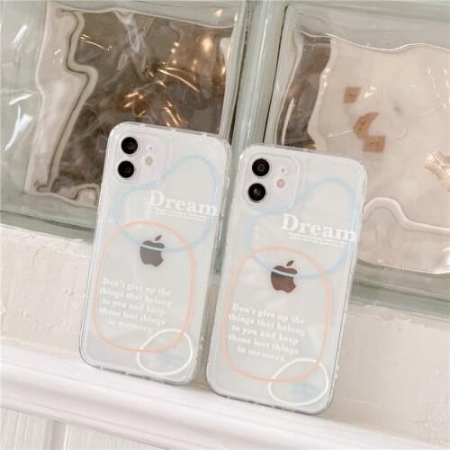 Retro line doodle memory art japanese Phone Case for apple iPhone 12 11 Pro Max Xr Xs Max 7 8 Plus x 7Plus case Cute Soft Cover