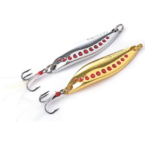 1pcs Fishing Biats Metal Spoon Lure 5g-20g Metal Bass Baits Silver Spoon Fishing Lure Hook Metal Lure Fishing Tackle Tool