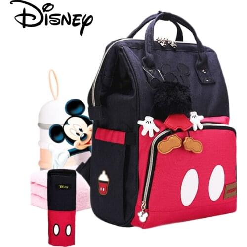 Disney Diaper Bag Backpack Baby Bags for Mom Wet Nappy Bag Doll Mummy Maternity Diaper Organizer USB Travel Bag Stroller Hanging
