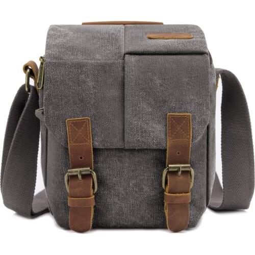 Casual Photo Camera Sling Bag Shoulder Crossbody Bags Digital Case Waterproof Canvas DSLR Men Soft Bag for Canon Nikon Sony DSLR