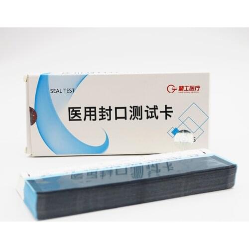 High temperature test card for medical sealing effect