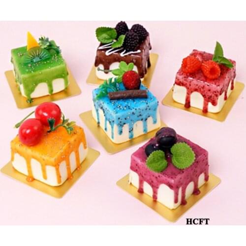 Hotel restaurant store shop decoration fake simulation chocolate grape tomato strawberry kiwifruit fruit slices cake props