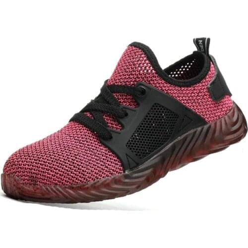 Outdoor Sneakers Puncture Proof Boots Comfortable Industrial Shoes Level Mens Steel Toe Work Safety Shoes Casual Breathable