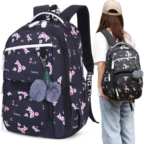 New Student Large Capacity Schoolbag Girls Cute School Backpack Printed Waterproof Bagpack Teenage Primary Fashion Travel Bag