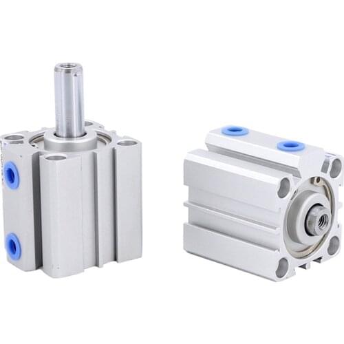 Air Cylinder SDA series Pneumatic Compact Type 12 16 20 25 32 40 50 63mm Bore to 5 10 15 20 25 30 35 40 45 50 55 60 65mm Stroke