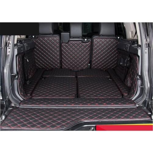 High quality mats! Full set car trunk mats for Land Rover Discovery 4 2016 2010 7 seats durable boot carpets cargo liner mats