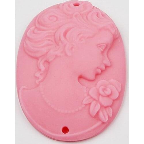Lady Head Portrait DIY Fondant Cake Molds Silicone Soap Mold Kitchen Baking Tools