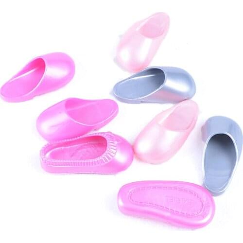 1 Pair New Rubber Beach Sandals Slippers for Doll 16 inch Doll Daily Life Necessities Acessory Best Toys Gift Random color