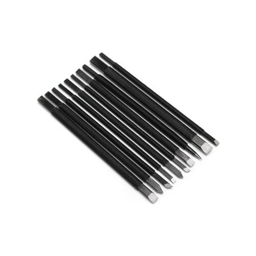 10pc/set Black Nylon And Steel Chisel Set Stone Carving Knife Artist Woodworker Hand Tools For Shoushan Stones