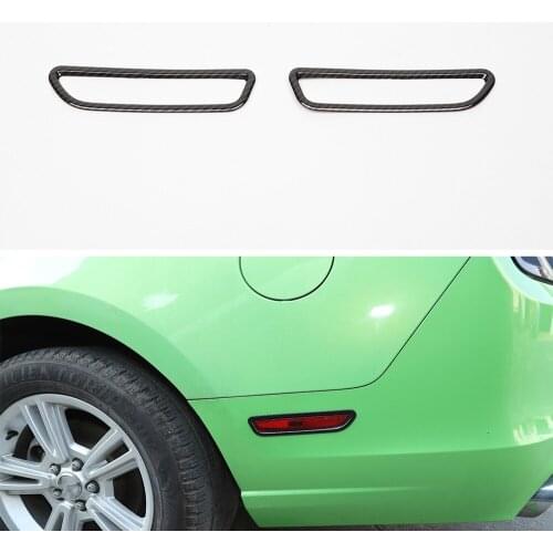 Car Rear Wheel Eyebrow Light Lamp Decoration Frame Trim Styling For Ford Mustang 2010-2014 Exterior Auto Moldings 2pcs