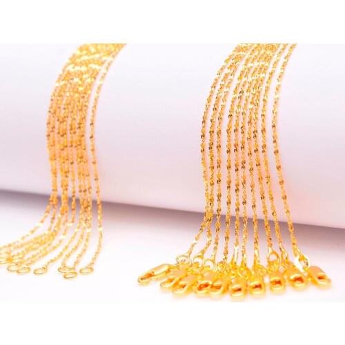 16-30inch Free 20PCS GOLD FILLED Star Necklace Chains Making Jewelry GOLD FILLED Chains With Lobster Clasps Set