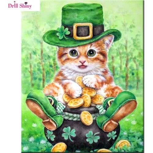 5D DIY diamond embroidery cute little cat full drill diamond painting Cross Stitch Rhinestone mosaic decoration child gift